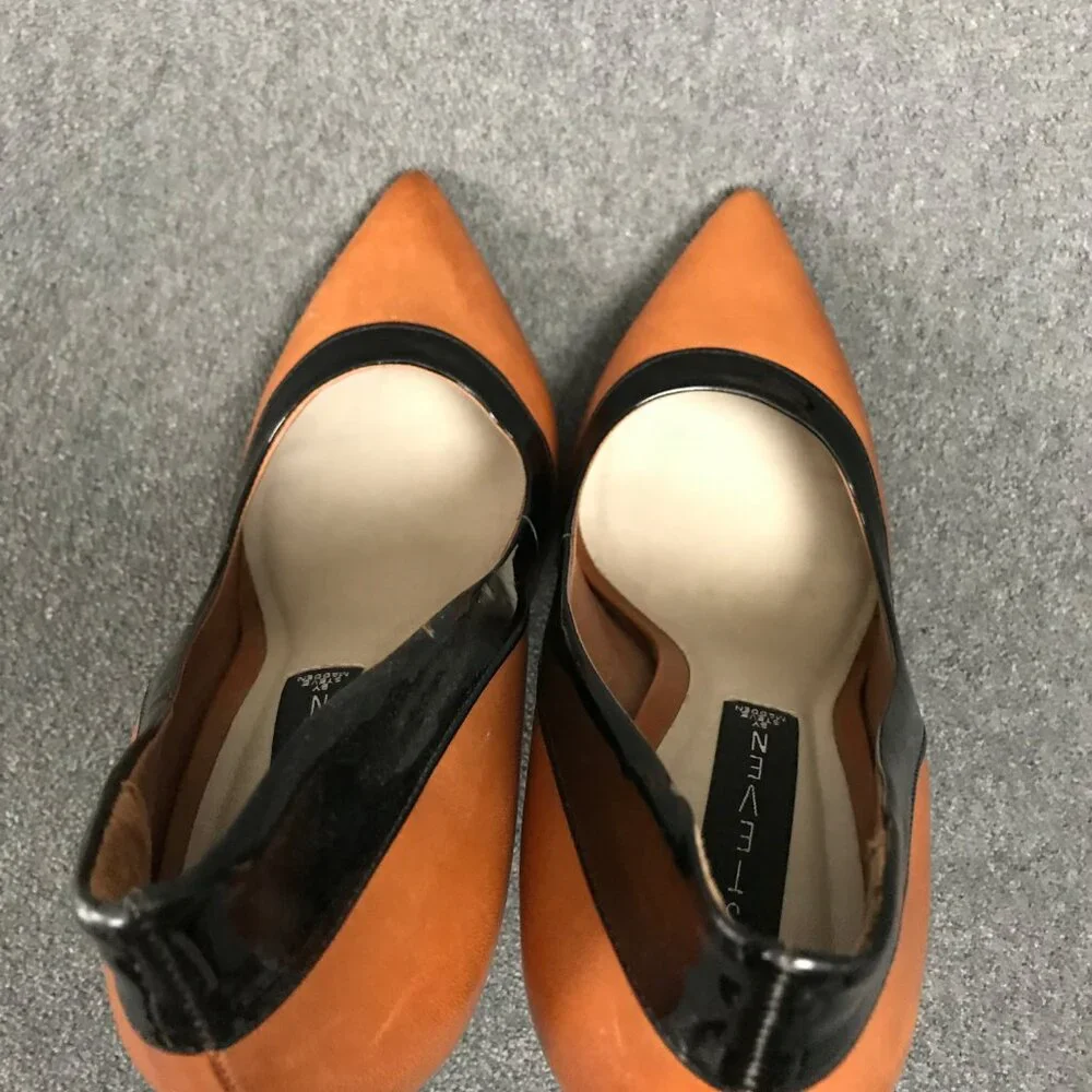 Steven by Steve Madden Aftrdark Brown Leather Stiletto Pumps High Heels Sz 8.5 - Picture 7 of 10